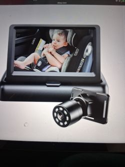 Tomorrow Baby Car Mirror-VIew Infant In Rear Facing Seat with Wide Crystal