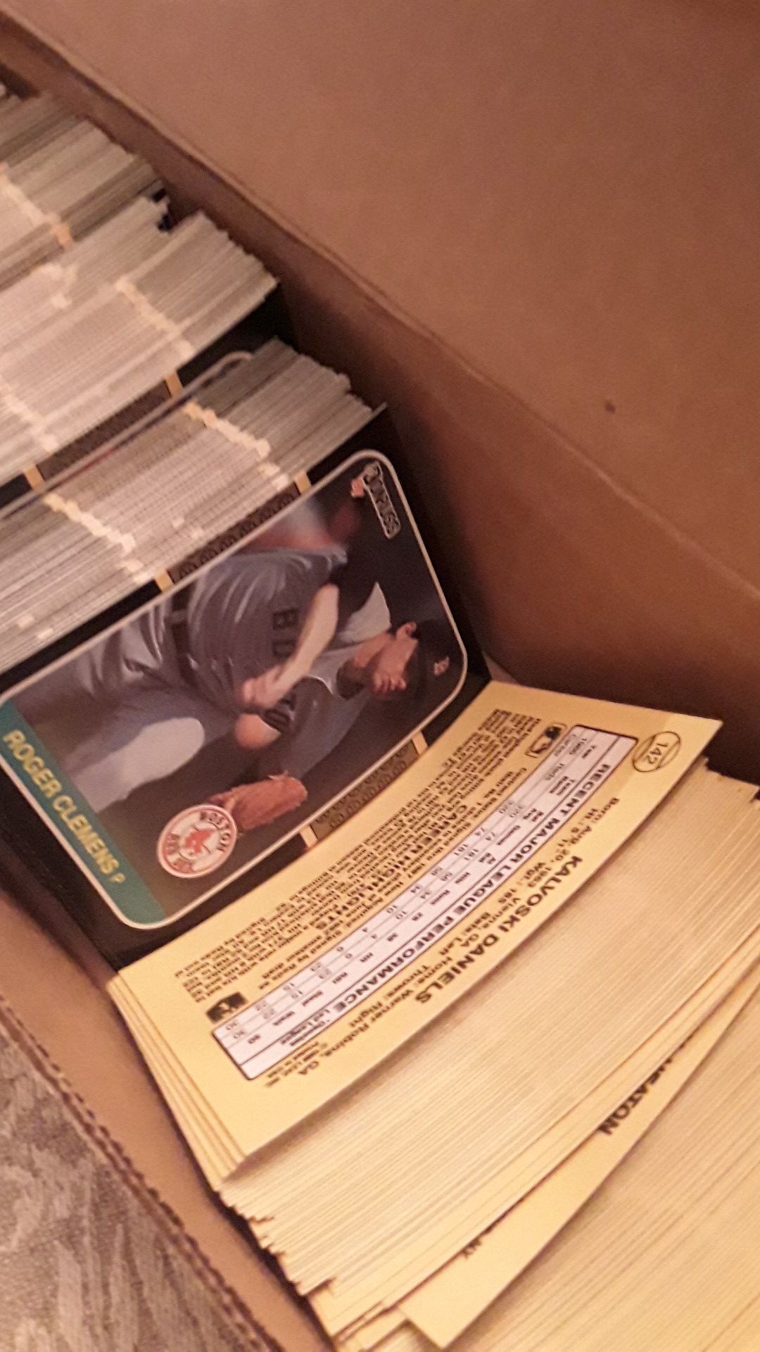 Unexplored box of baseball cards(really). At least 500 cards. Local sale only