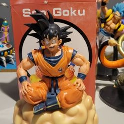 WHHWYF Handmade Toys Son Goku On Nimbus