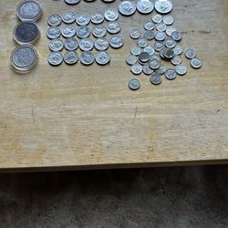 United States silver coins.