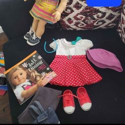 American Girl Doll And Accessories,,price Are On Pictures..