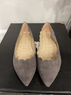 Women 9.5 Grey Flats 