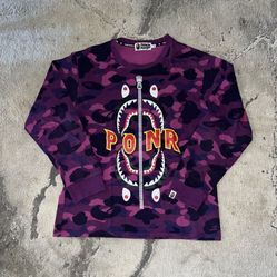 Bape PONR L/S Purple Color Camo🍇