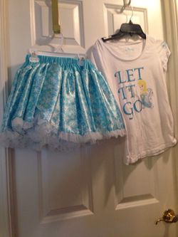 Elsa frozen (Disney) skirt and shirt