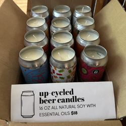 Up cycled Beer Can Candles