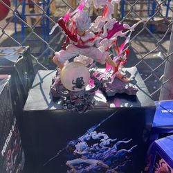 One Piece Luffy Gear 5 Statue 7" - Anime Sun God Nika PVC Collectible Figure