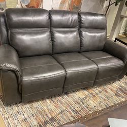 Leather Sectional Sofa Reclining 