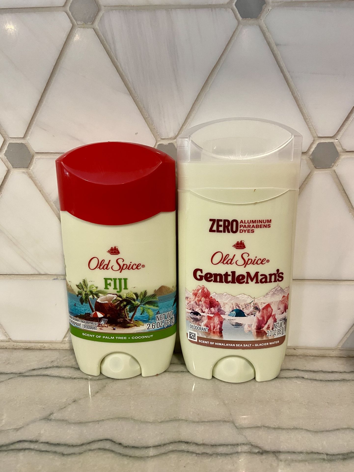 Old Spice Deodorant for Men, Antiperspirant Deodorant for Men Stick, Fiji, 2.6 oz or Old Spice Aluminum Free Men's Deodorant, Gentleman's Blend Invisi