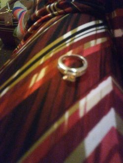 Size 6 real silver 925 engagement ring