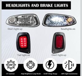 ZGO RXV 2016+ LED Deluxe Light Kit 12-48V, LED Headlight, Taillight, Main Upgraded Wiring Harness, Standard Turn Signal Switch, Horn, Steering Wheel C