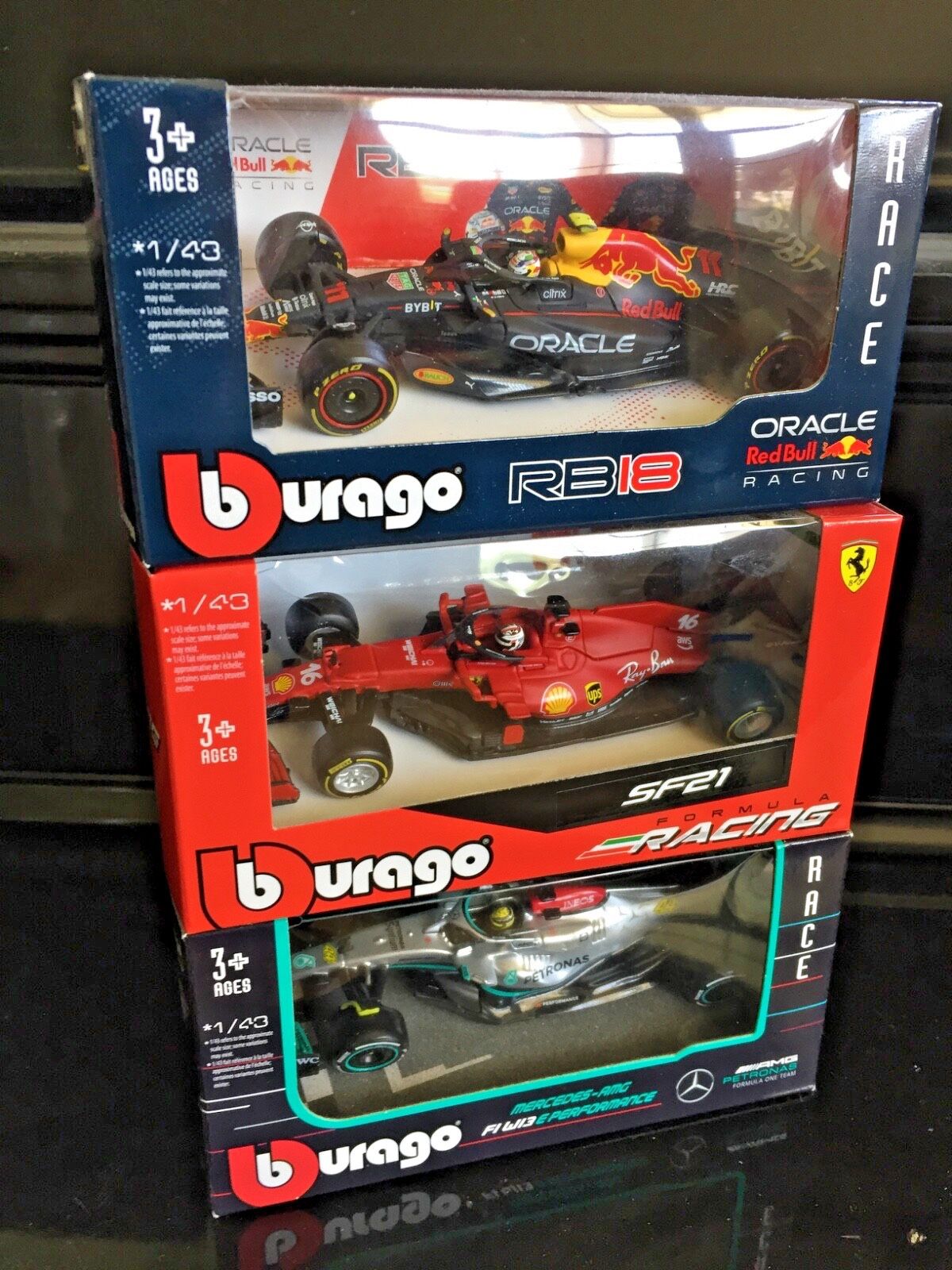 F1 Cars Set Of 3