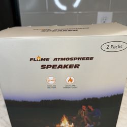 LED Flame Bluetooth Speakers – 2 Pack – New (Open Box)