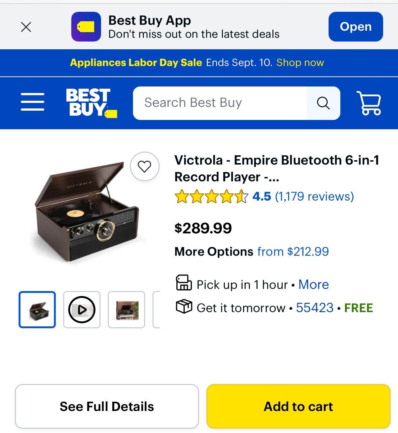 🎶 Victrola The Empire Signature Record Player