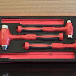 Snap-on Tools 3 pc Ball Peen Soft Grip Dead Blow Hammer Set 