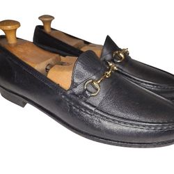 NEW COLE HAAN HORSEBIT BLACK LEATHER LOAFERS SLIP ON SHOES MAN  USA 10 M

