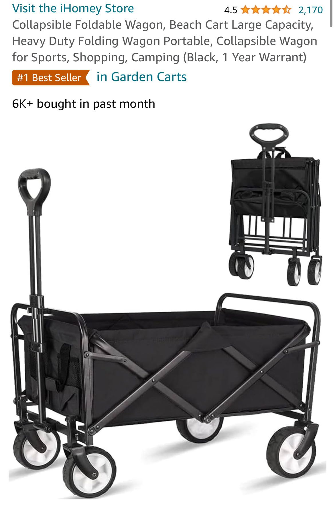 Collapsible Foldable Wagon