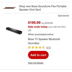 Bose Bluetooth Soundbar
