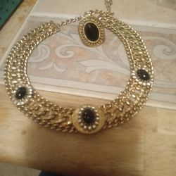 Vintage Necklace And Ring  Used 