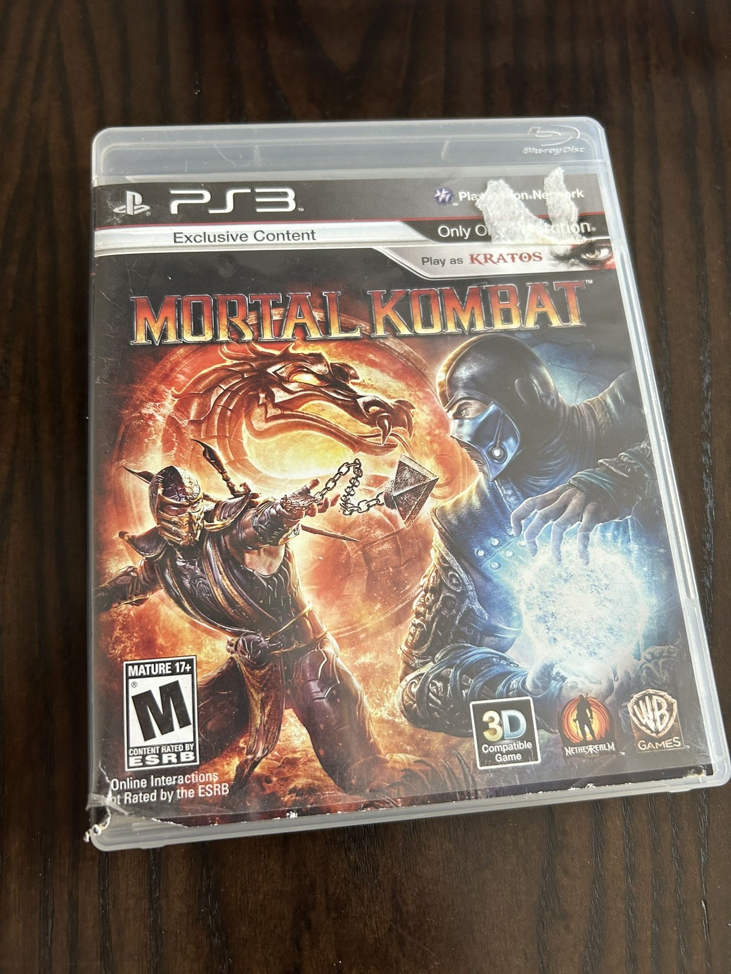 Mortal Kombat PS3 Sony PlayStation 3 2012 Exclusive Content CIB Complete