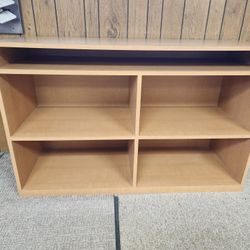 CUSTOM PLASTIC LAMINATE DISPLAY CABINET 54" Wide X 20" Deep X 34 1/4" High Finished Inside And Out In Maple Laminate 