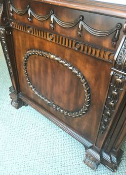 3 Piece Luxurious Real Wood Office Furniture