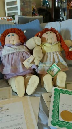 CPK soft sculpture very cute red heads ivory edition other emerald from 1985. 100 each