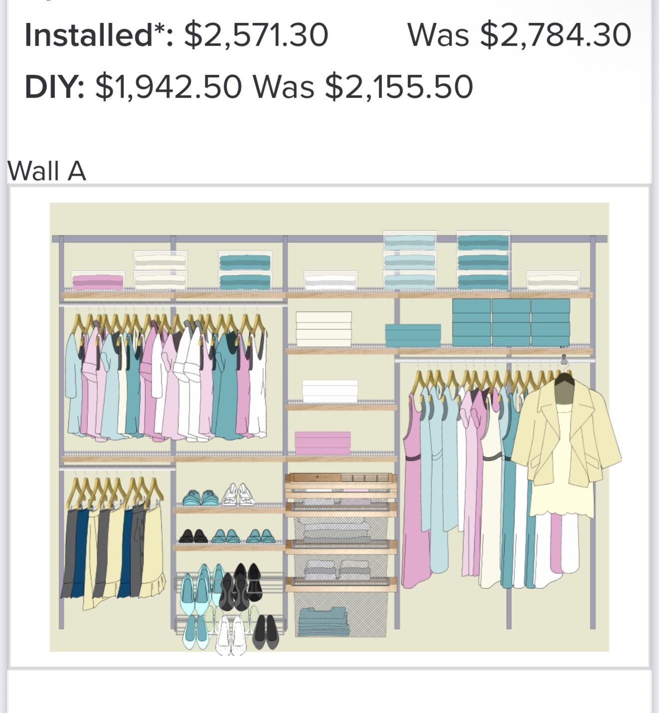 Elfa Wall Unit Or Closet Unit