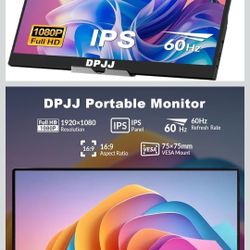 DPJJ ULTRA THIN 15.6" PORTABLE MONITOR 