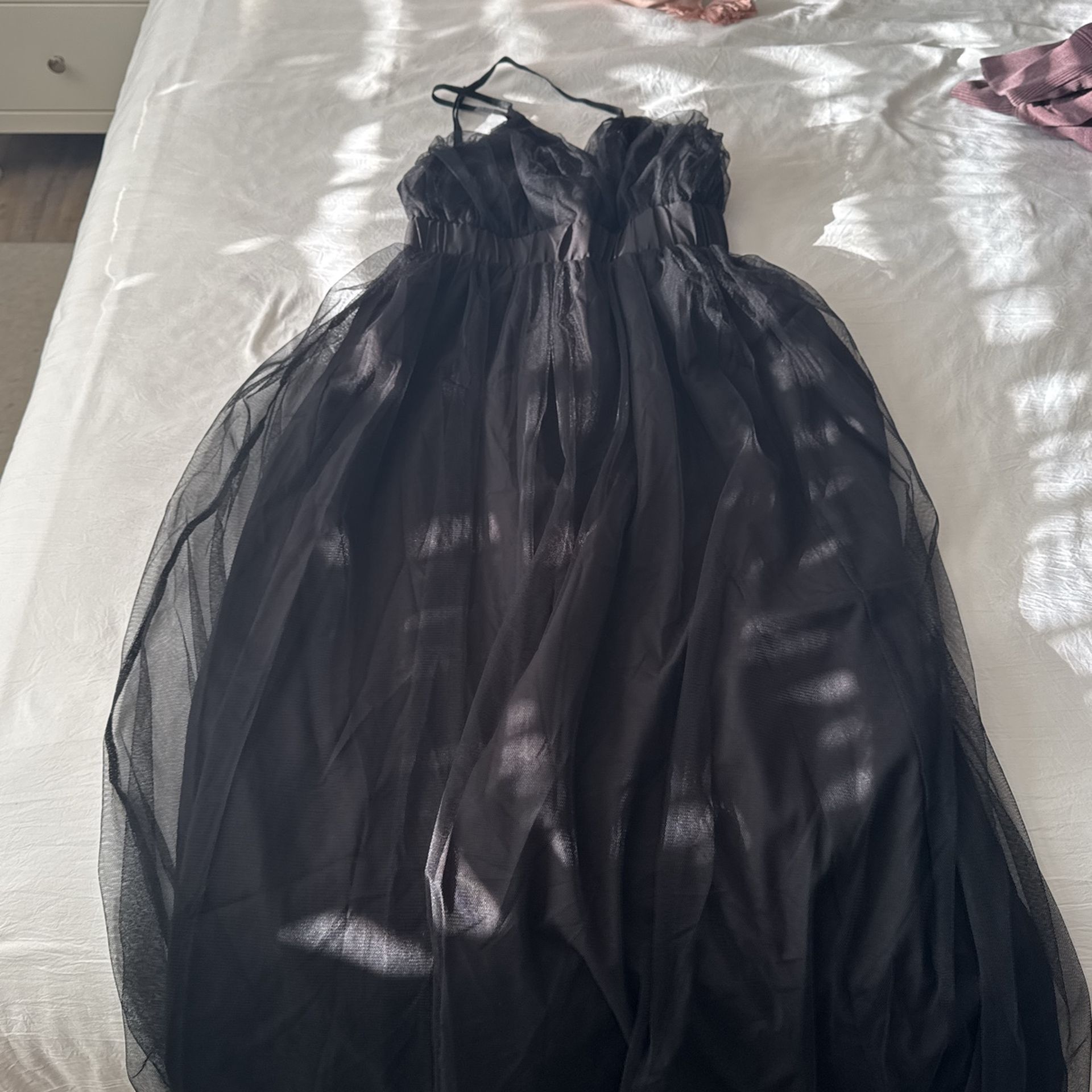 Formal Black Wedding Dress Lace