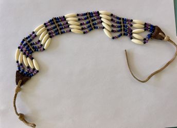 Handmade Beaded Adjustable Bracelet / Anklet /Choker– Boho Tribal Style