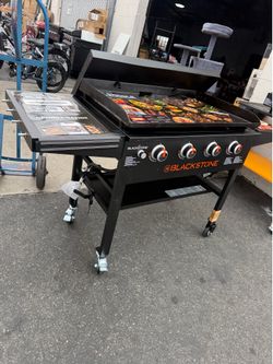 Blackstone Original Outdoor Griddle, 36" 4 Burner Flat Surface Grill with Hard Lid, Black