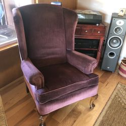 Purple Velvet Chair