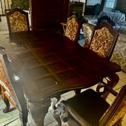 Hi Very Nice Table With A Breakfast Bar Very Heavy