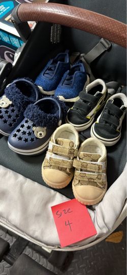 Size 4 Toddler Baby Boy Shoes - 4 pairs for $5