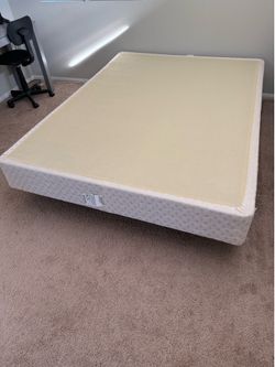 Queen Box spring and metal frame.