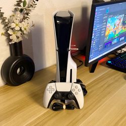 Ps5 Slim Disc 1TB Console with Controller and Cables
