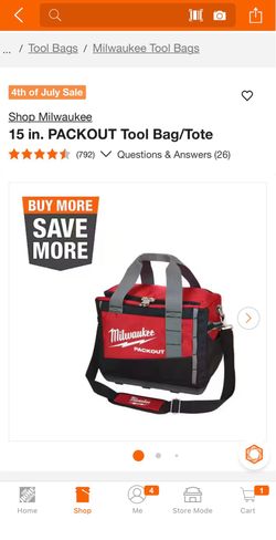 Milwaukee 15” packout tool bag