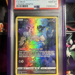PSA 10 Mew Crown Zenith 