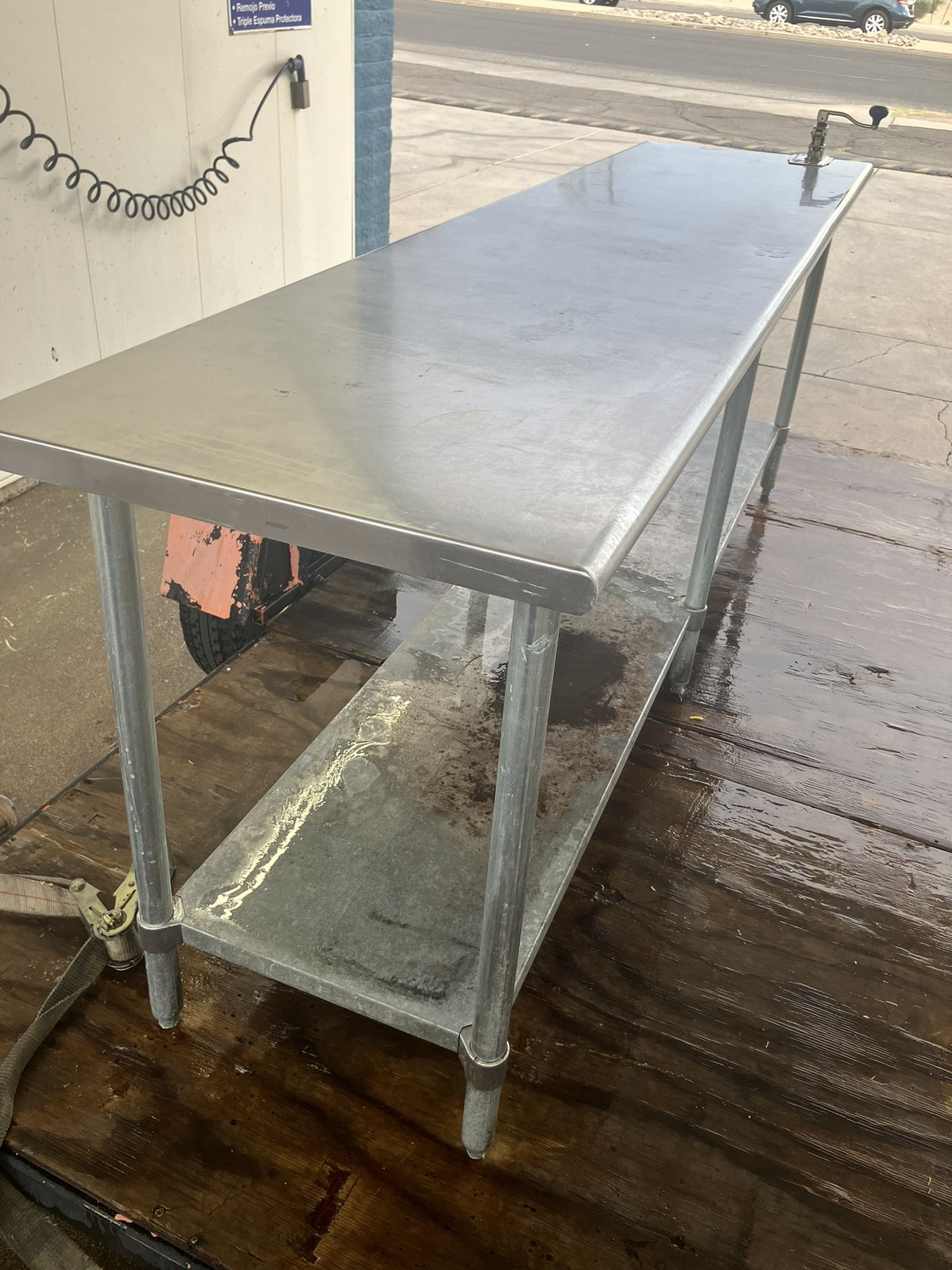 Duke 8ft Stainless Steel Prep Table 