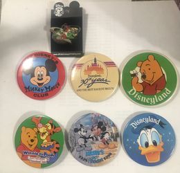 Vintage Disney Pins — Lot Of 7