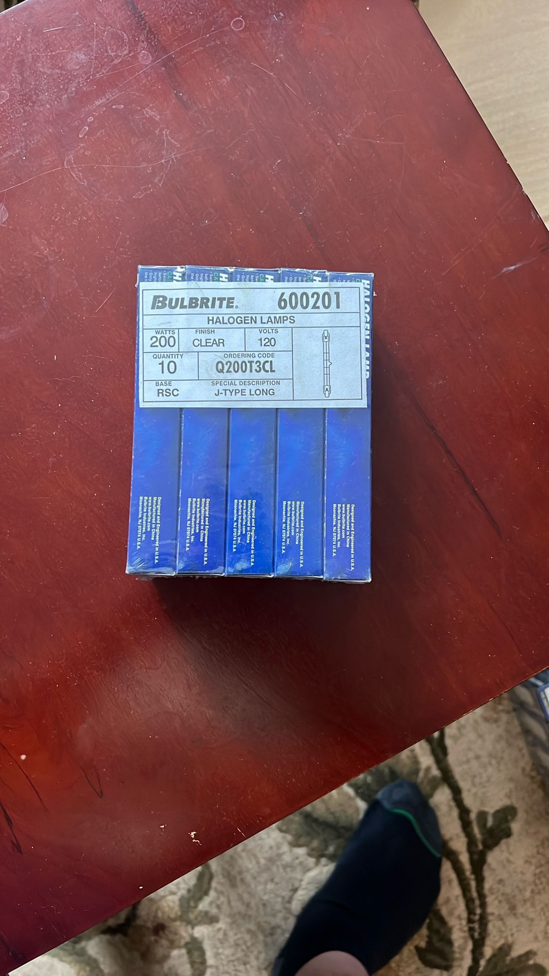 10- Bulbrite Halogen Lamps 200W
