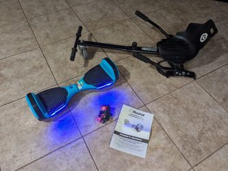 Razor Hovertrax Hoverboard With Strap-on Go cart Attachment