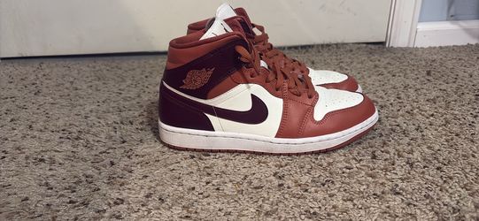 Nike maroon Jordan ones