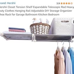 Closet Tension Shelf  “Hershil Brand “. NEW