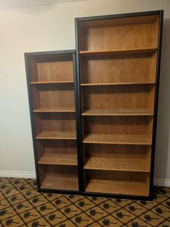 Oak Veneer Bookcases