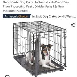MidWest Homes for Pets Newly Enhanced Single Door iCrate Dog Crate,
