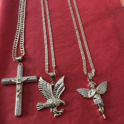 3 Gold filled Chain With Charms 