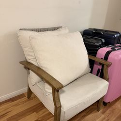 two patio chairs and table