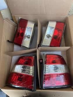 Bmw E34 Clear And Red Tails 
