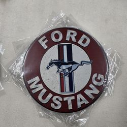 Ford Mustang Muscle Car Pony  Logo Metal Sign 